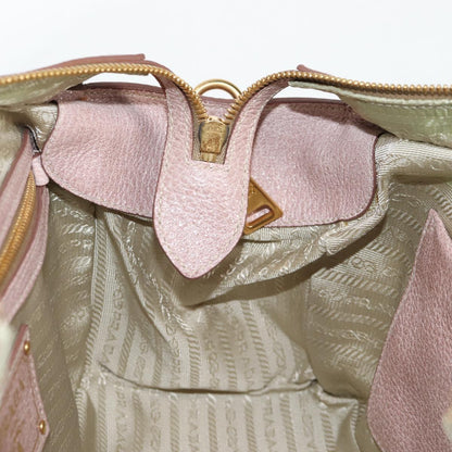 Prada Vitello, Pink, Leather, handbag