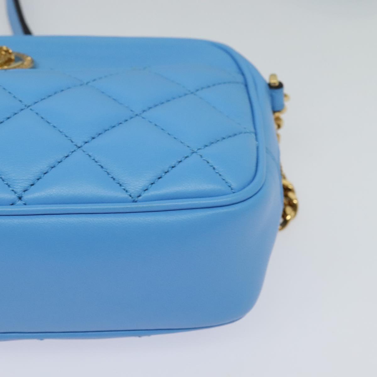 Versace Medusa, Blue, Leather, shoulder
