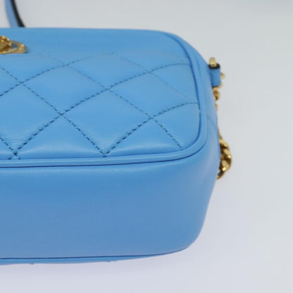 Versace Medusa, Blue, Leather, shoulder