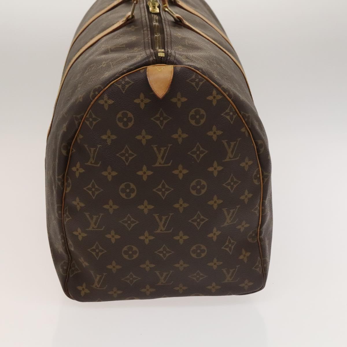 Louis Vuitton Keepall 55, Brown, Canvas, travel