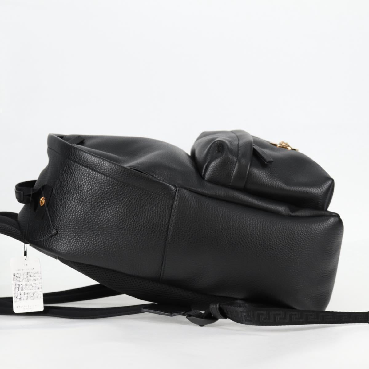 Versace Medusa, Black, Leather, backpack