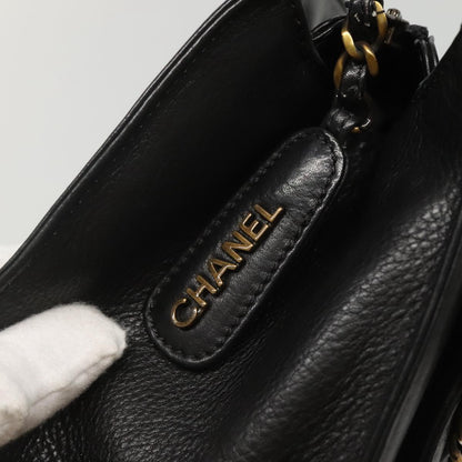 Chanel, Black, Leather, handbag