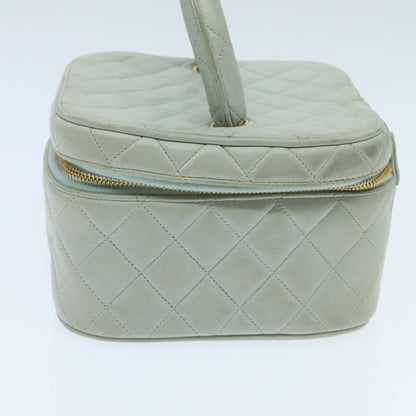 Chanel Vanity, Blue, Leather, clutch