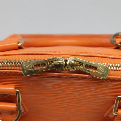 Louis Vuitton Alma, Orange, Leather, handbag