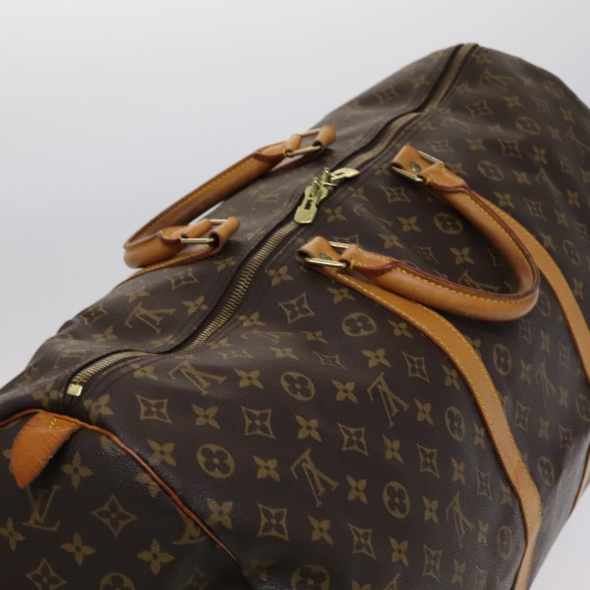 Louis Vuitton Keepall 60, Brown, Canvas, travel