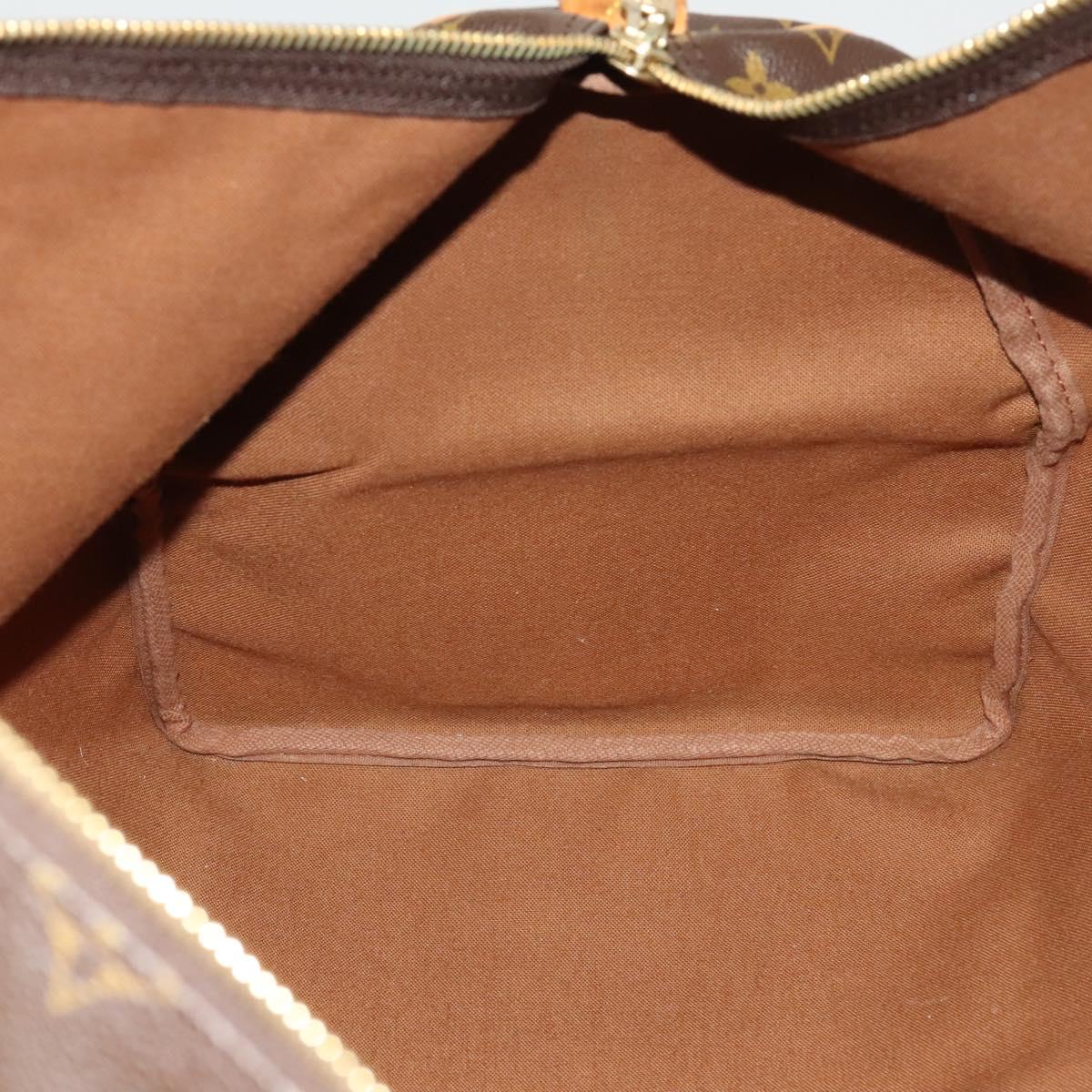 Louis Vuitton Keepall 55, Brown, Canvas, travel