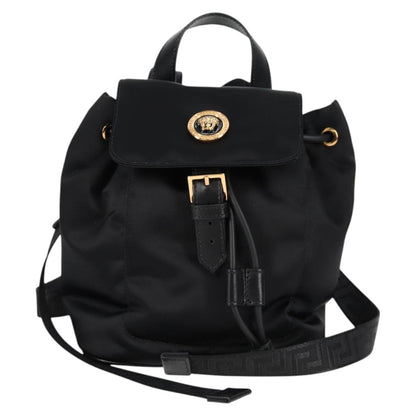 Versace Medusa, Black, NYLON, backpack