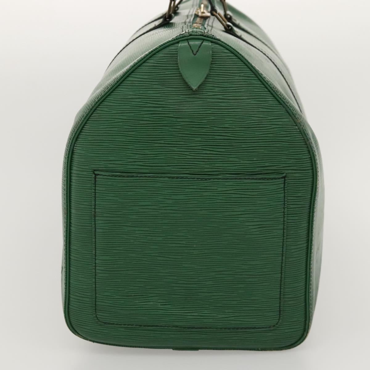 Louis Vuitton Keepall 50, Green, Leather, travel