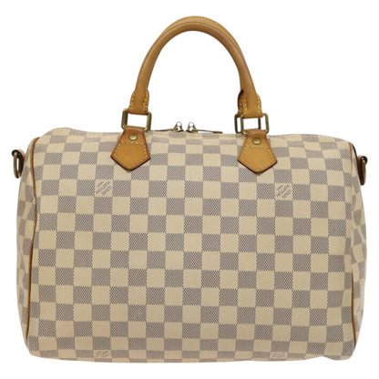 Louis Vuitton Speedy Bandoulière 30, White, Canvas, handbag