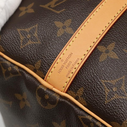 Louis Vuitton Speedy Bandoulière, Brown, "CANVAS, LEATHER", travel