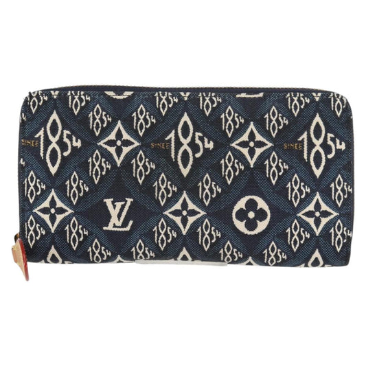 Louis Vuitton Zippy wallet, Blue, Canvas, wallet
