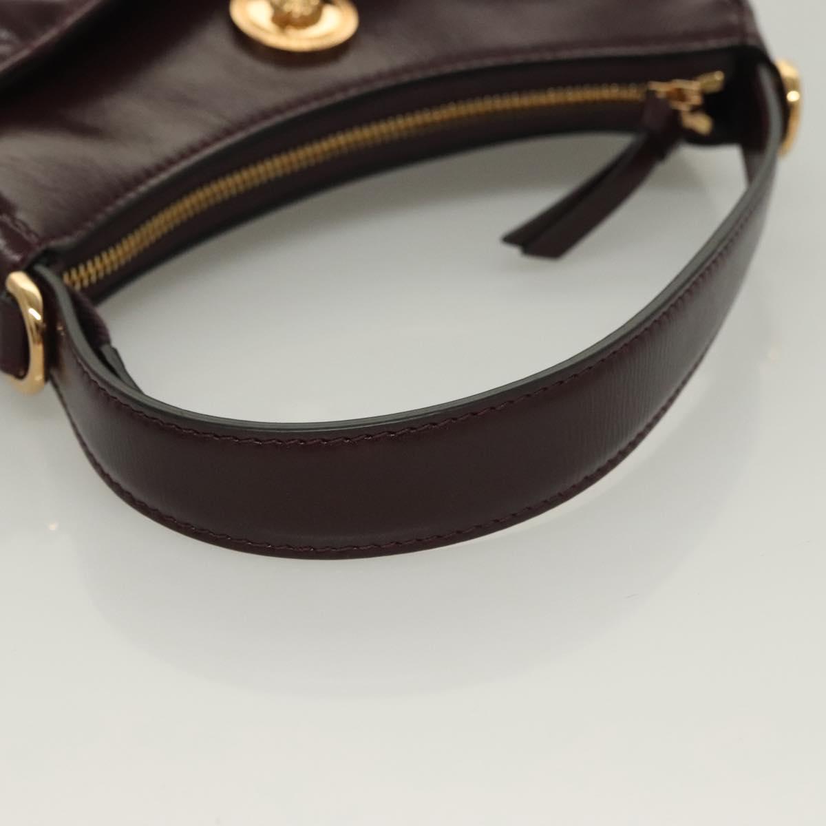 Versace, Brown, Leather, shoulder