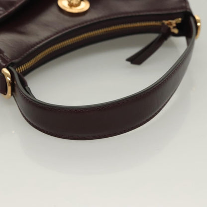 Versace, Brown, Leather, shoulder