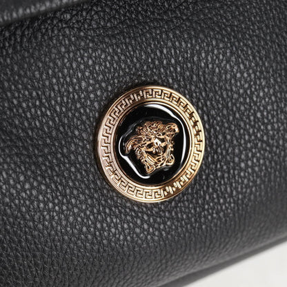 Versace Medusa, Black, Leather, backpack