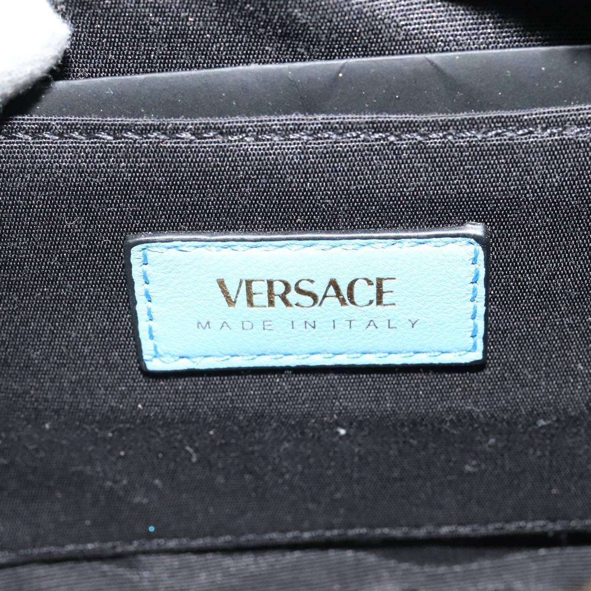 Versace Medusa, Blue, Leather, shoulder