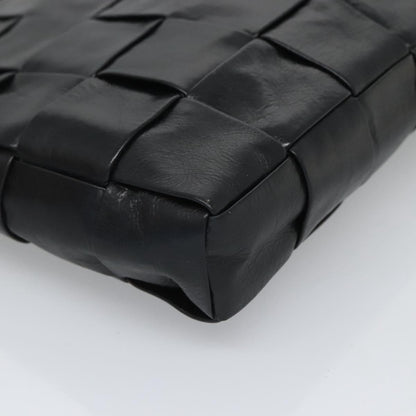 Bottega Veneta Intrecciato, Black, Leather, clutch