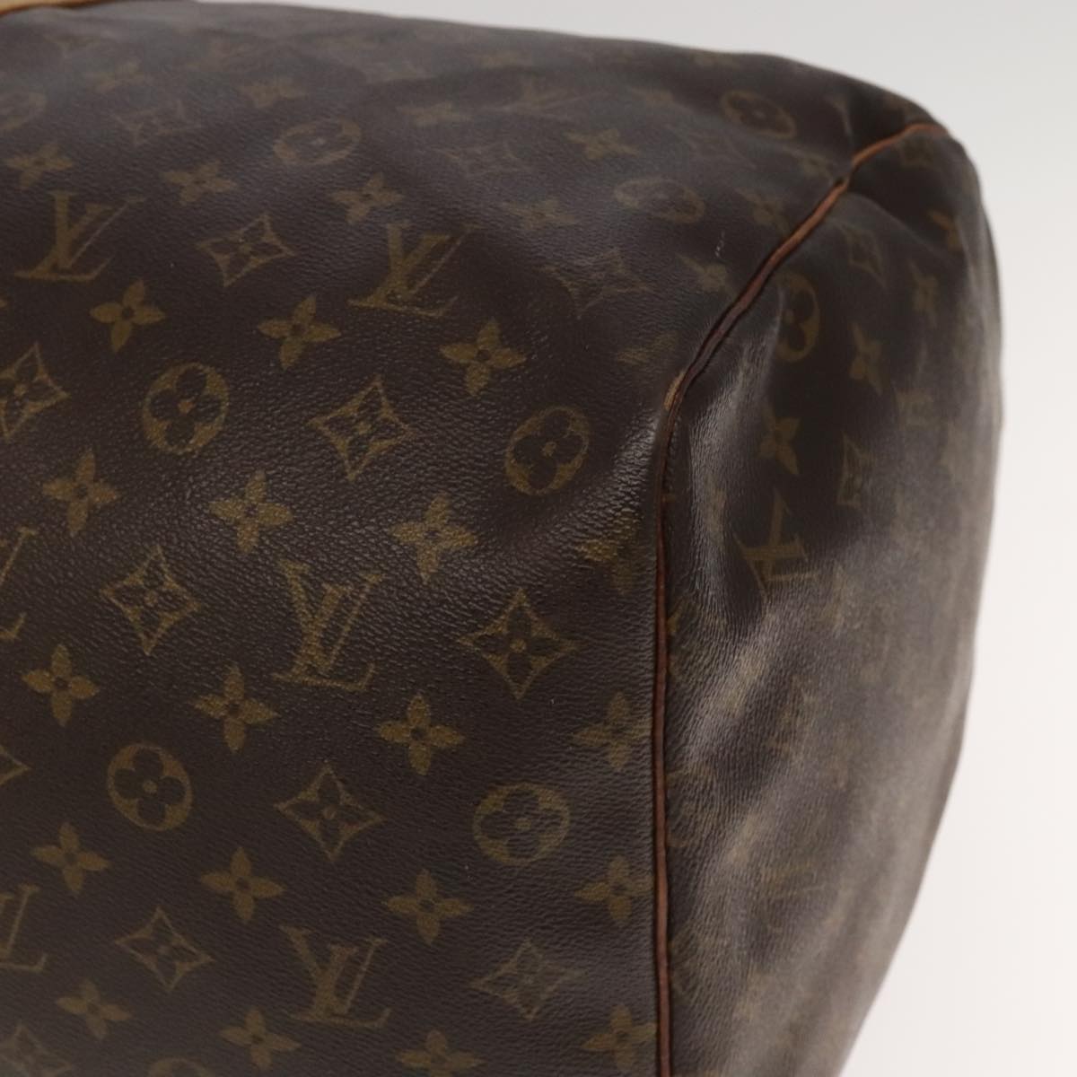Louis Vuitton Keepall 60, Brown, Canvas, travel