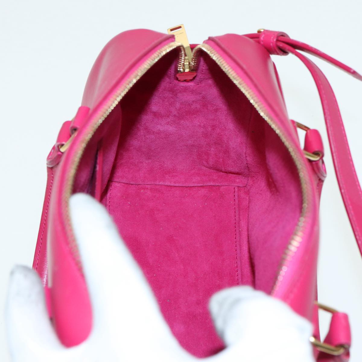 Yves Saint Laurent, Red, Leather, handbag