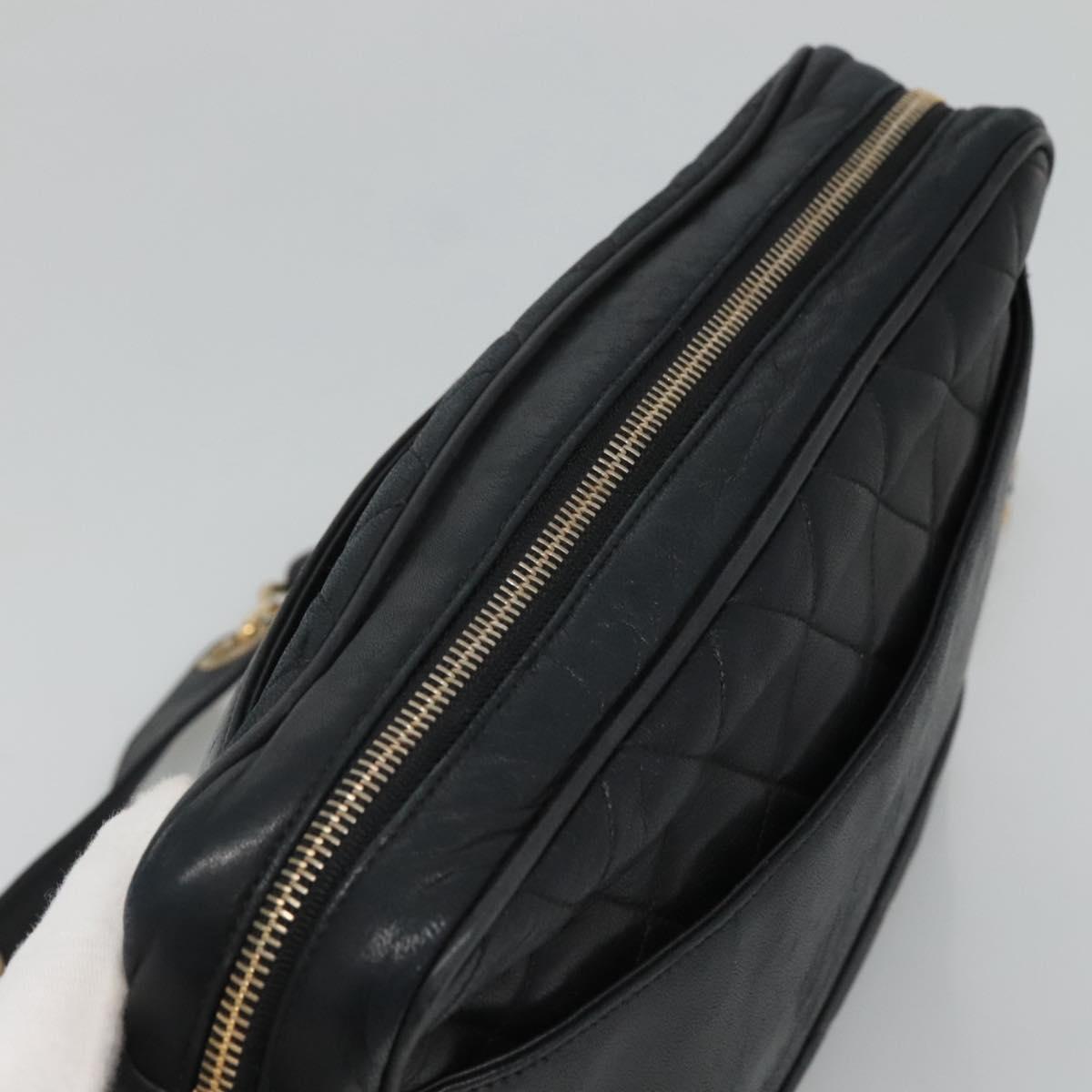 Chanel Camera, Black, Leather, shoulder