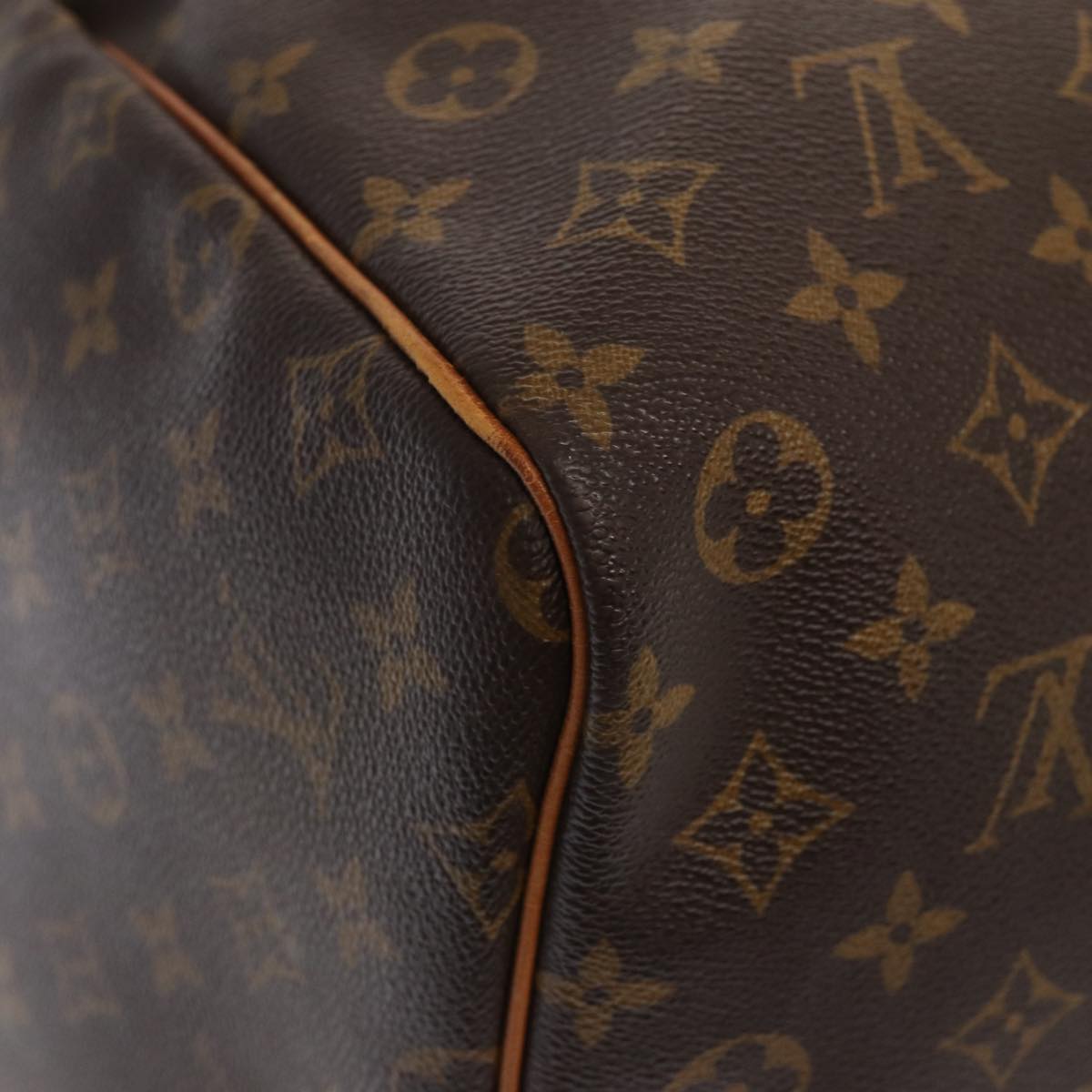 Louis Vuitton Keepall 60, Brown, Canvas, travel