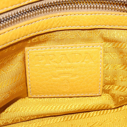 Prada, Yellow, Leather, handbag