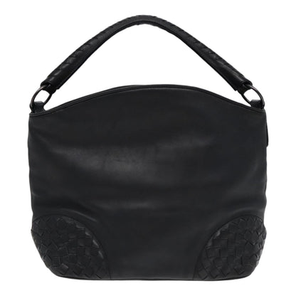Bottega Veneta Intrecciato, Black, Leather, shoulder
