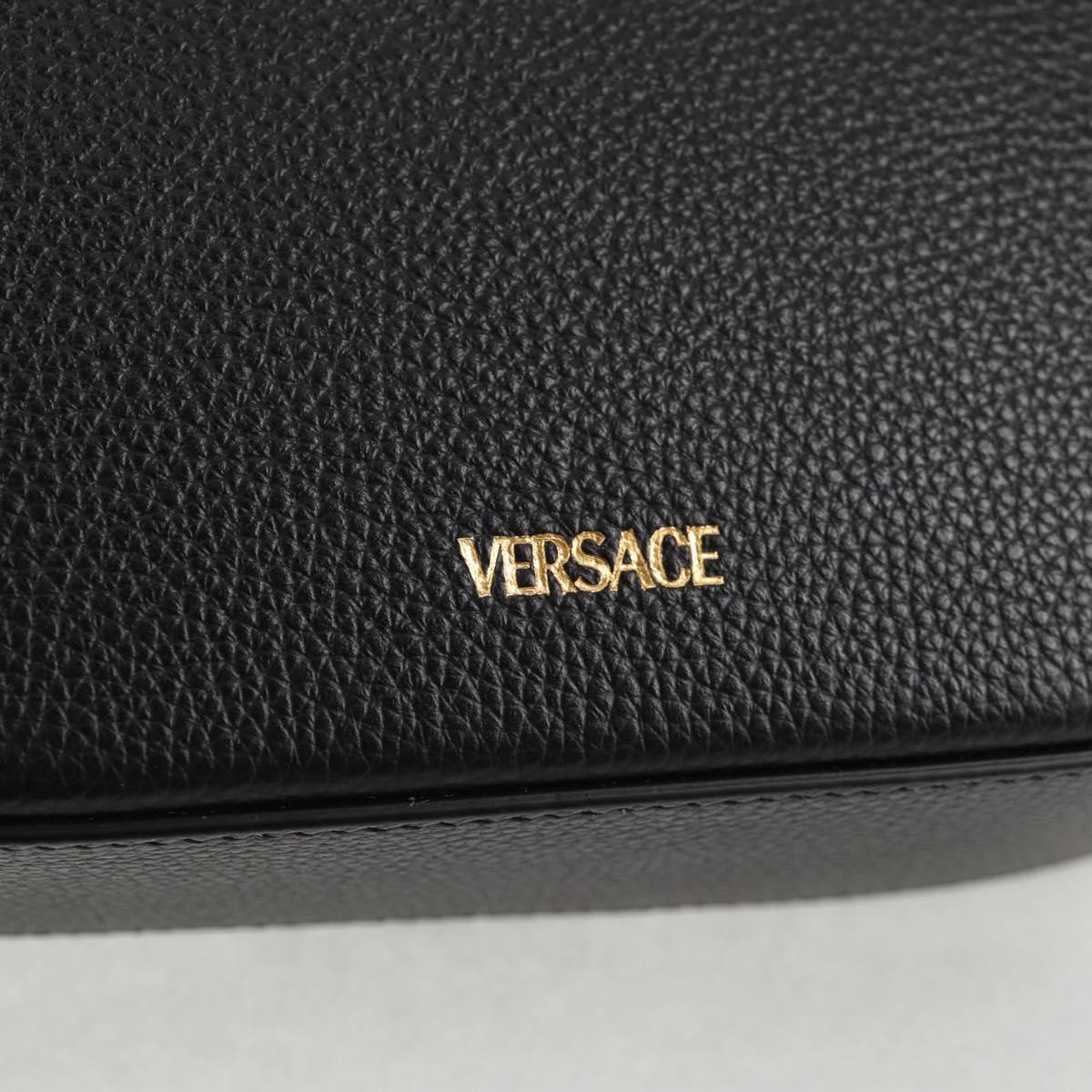 Versace Medusa, Black, Leather, shoulder