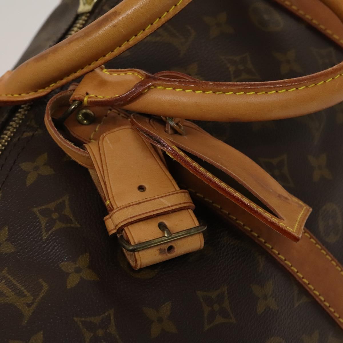 Louis Vuitton Keepall Bandouliere 55, Brown, Canvas, travel