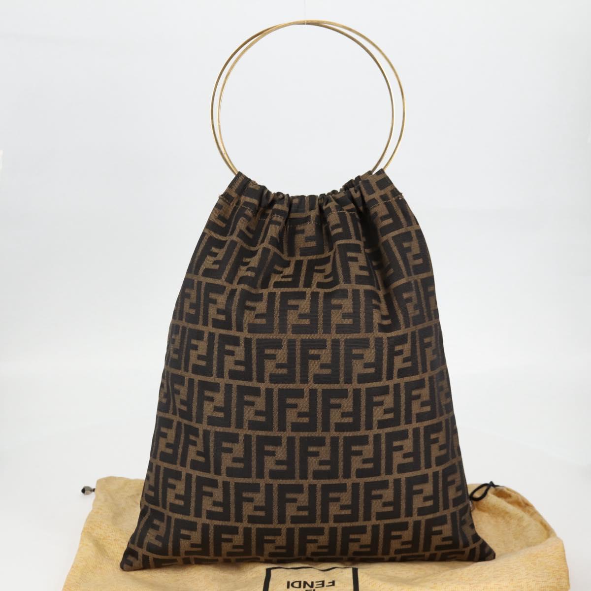Fendi Zucca, Brown, Canvas, handbag