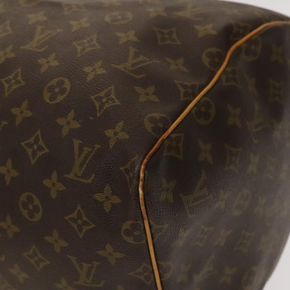 Louis Vuitton Keepall 55, Brown, Canvas, travel