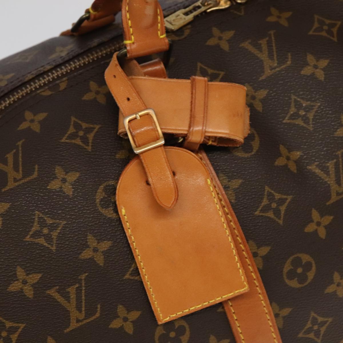 Louis Vuitton Keepall 60, Brown, Canvas, travel