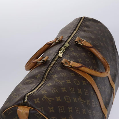 Louis Vuitton Keepall 55, Brown, Canvas, travel