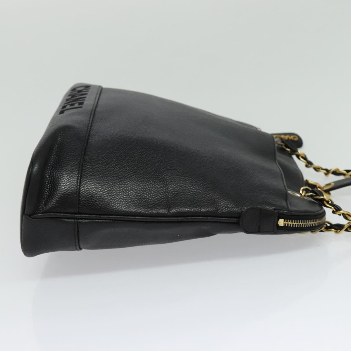 Chanel Cc, Black, Leather, shoulder