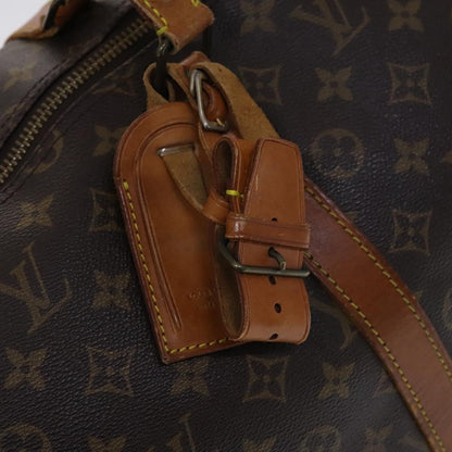Louis Vuitton Keepall 55, Brown, Canvas, travel
