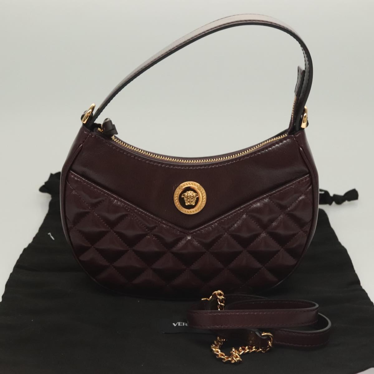 Versace, Brown, Leather, shoulder
