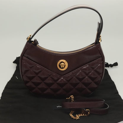 Versace, Brown, Leather, shoulder
