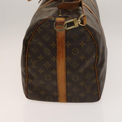 Louis Vuitton Keepall Bandouliere 50, Brown, Canvas, travel