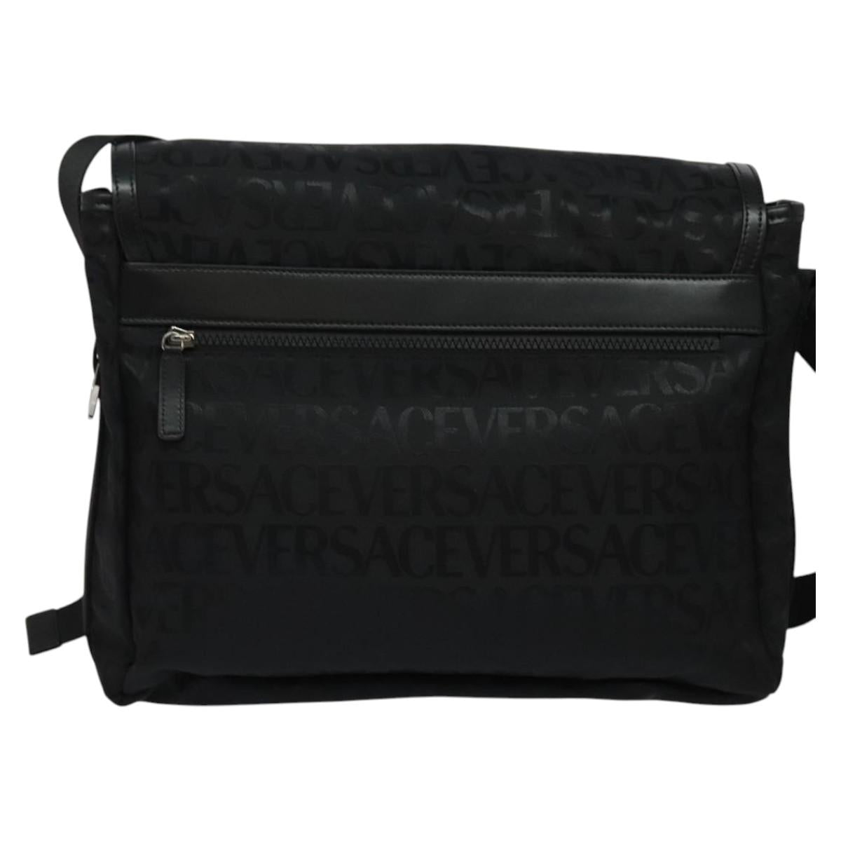 Versace, Black, Canvas, shoulder