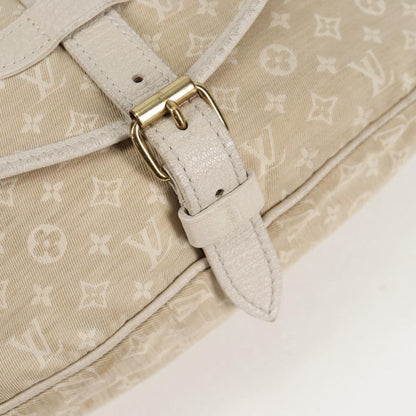 Louis Vuitton Saumur, Beige, Canvas, shoulder