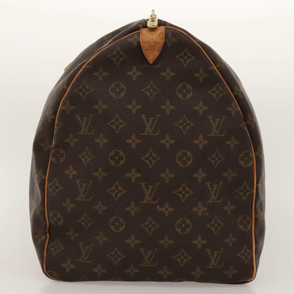 Louis Vuitton Keepall 60, Brown, Canvas, travel