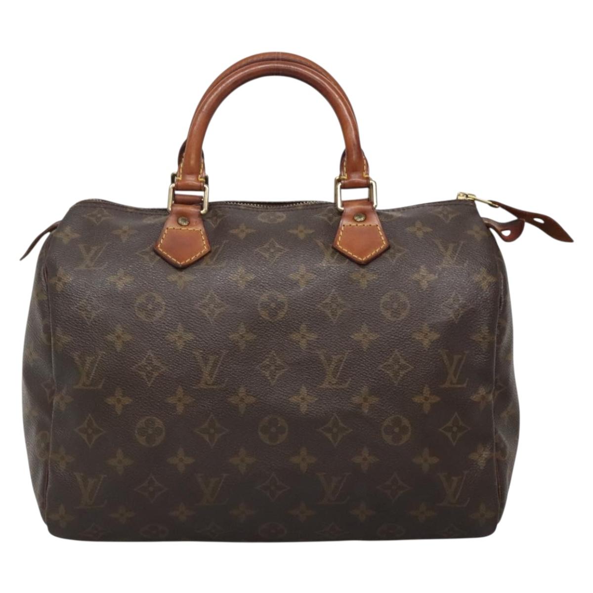 Louis Vuitton Speedy 30, Brown, Canvas, handbag