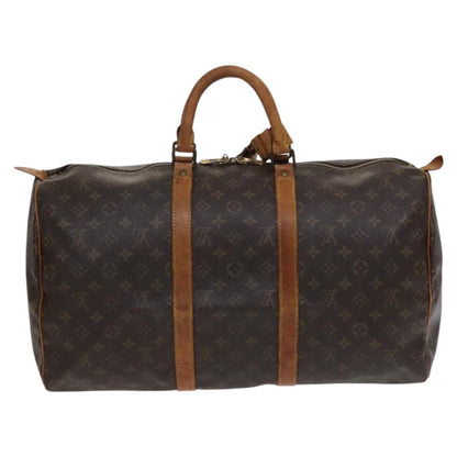Louis Vuitton Keepall 50, Brown, Canvas, travel