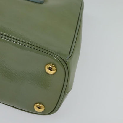 Prada Galleria, Green, Leather, handbag