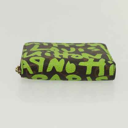 Louis Vuitton Zippy coin purse, Green, Canvas, wallet
