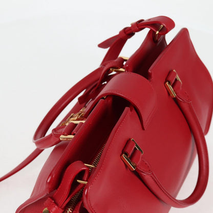 Saint Laurent Chyc, Red, Leather, handbag