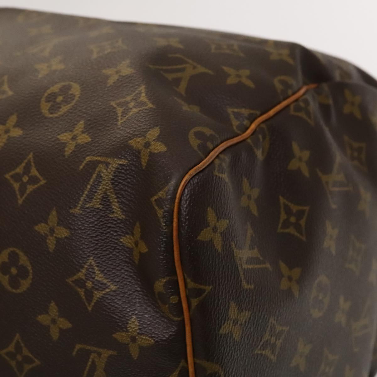 Louis Vuitton Keepall 55, Brown, Canvas, travel