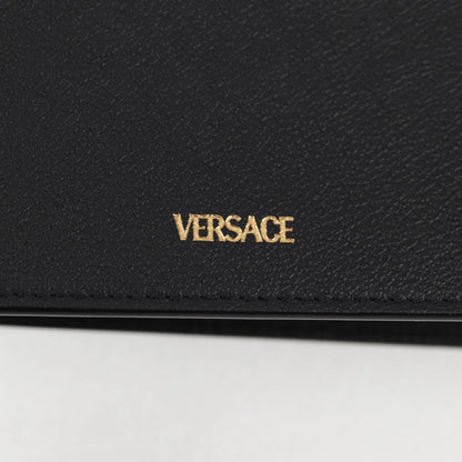 Versace Medusa, Black, Leather, handbag