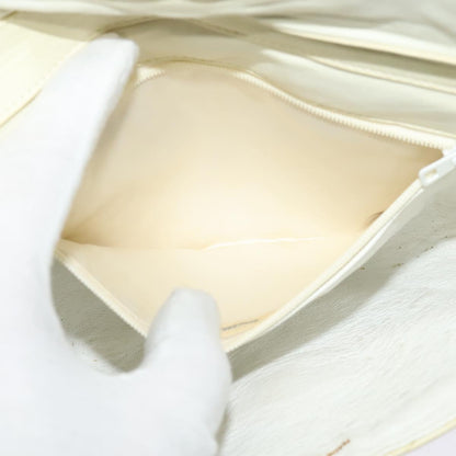 Chanel, White, Leather, shoulder