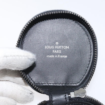 Louis Vuitton Etui à écouteur, Black, Canvas, wallet