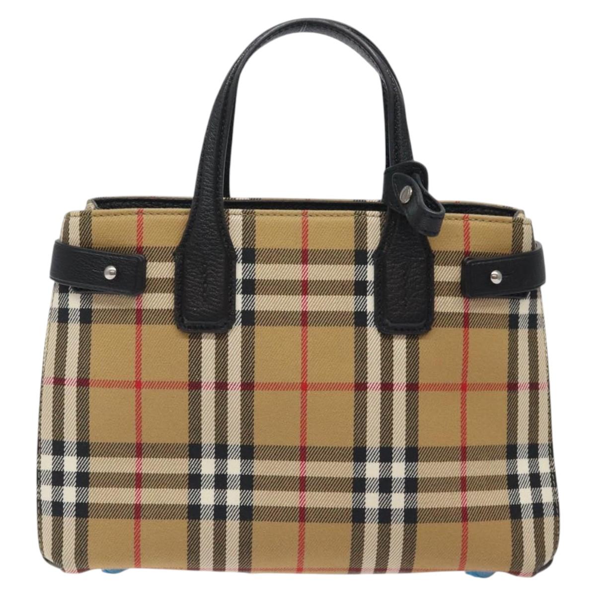Burberry The Banner, Beige, Canvas, tote